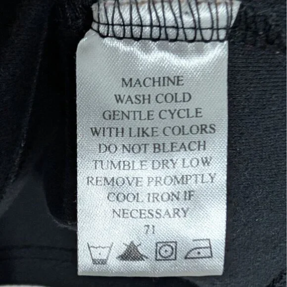 Vintage Fall Scarecrow Embroidered Shirt Womens Size Large Black Long Sleeve - Picture 7 of 11